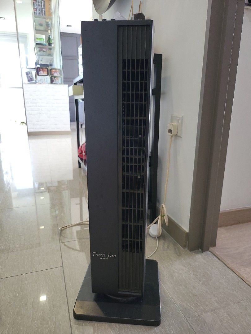 Hitachi Tower Fan, Furniture & Home Living, Lighting & Fans, Fans on
