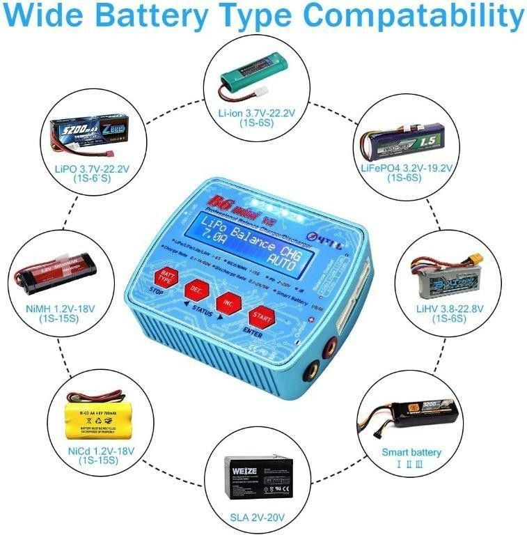 HTRC Lipo Ladegerät Duo - 10A RC Akku Lader Für LiPo/NiMH/PB (150W AC/240W DC)