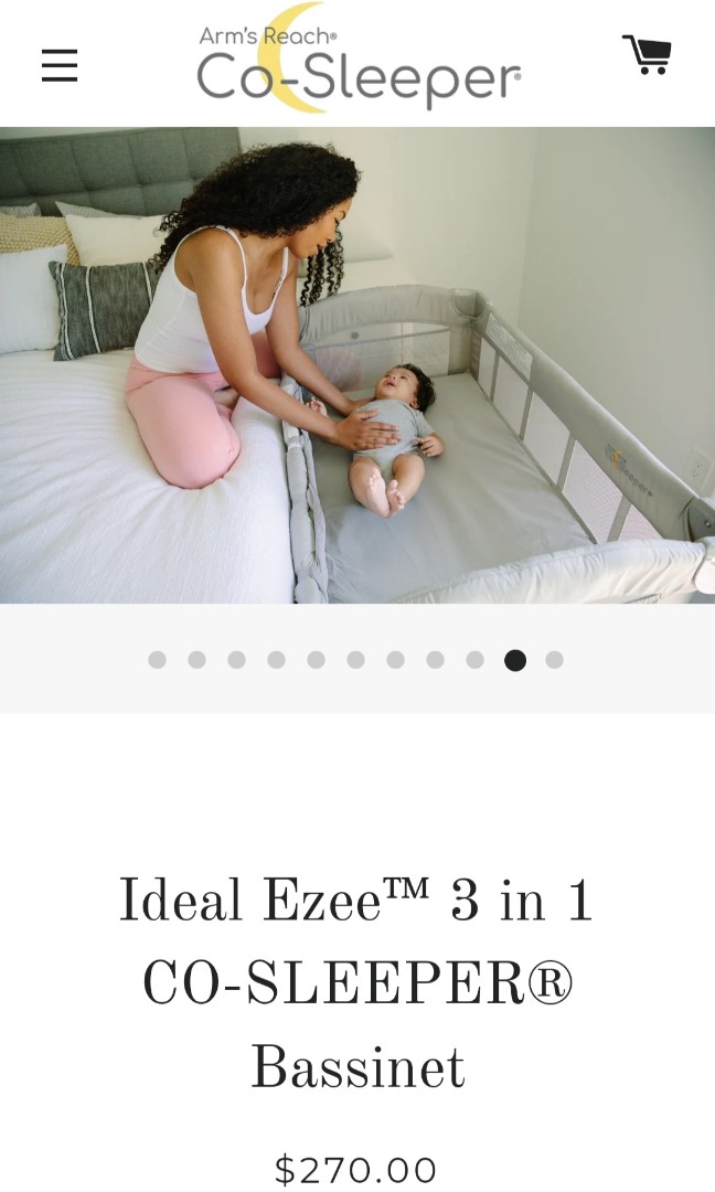 Ideal ezee arms reach co sleepers 3in1, Babies & Kids, Baby Nursery ...