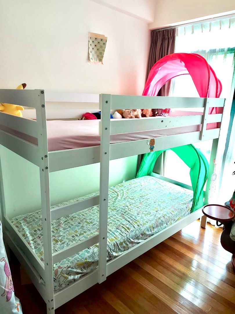 Ikea Kid Bunk Bed Mydal Complete, Furniture & Home Living, Furniture, Bed Frames & Mattresses