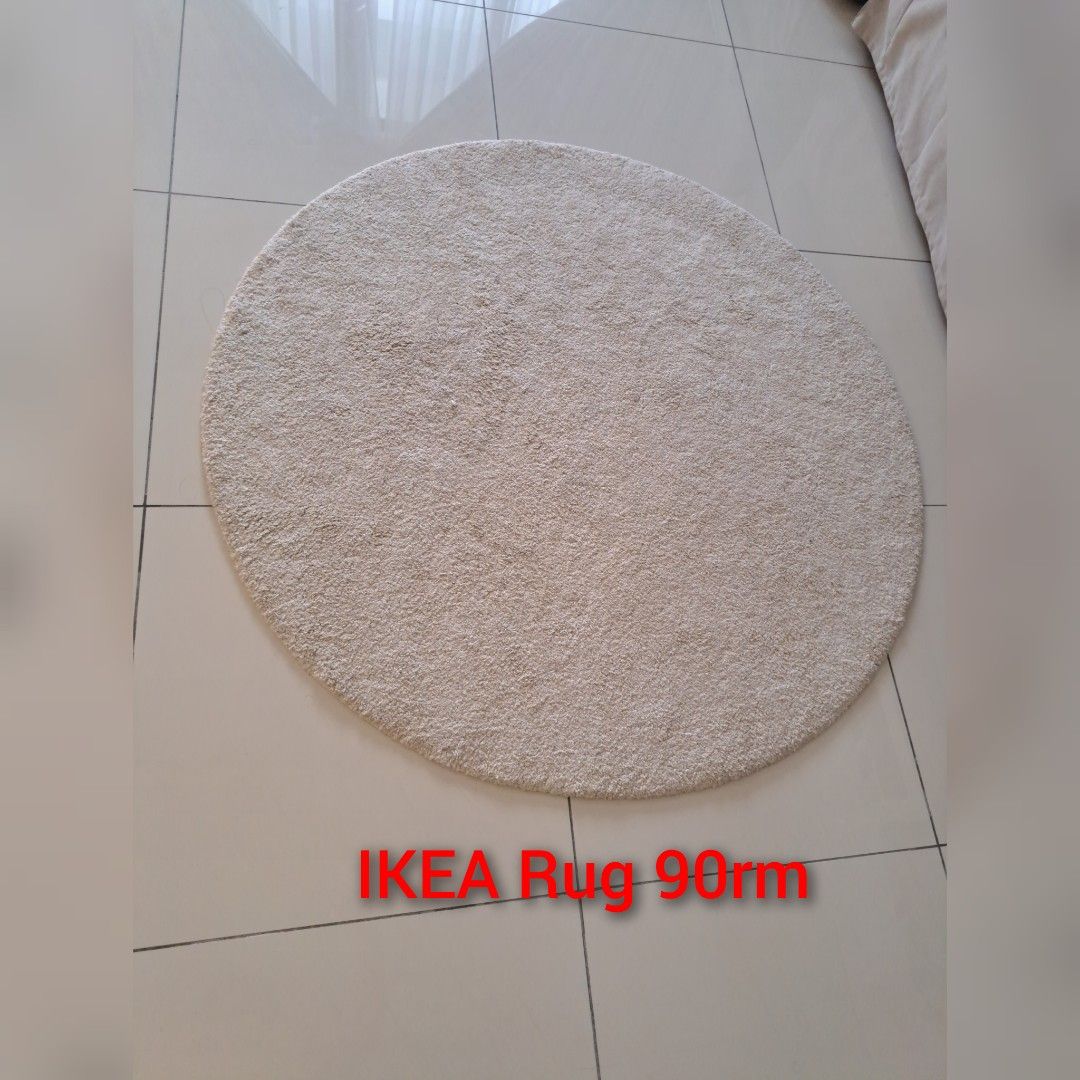 Ikea round rug, Furniture & Home Living, Home Decor, Carpets, Mats