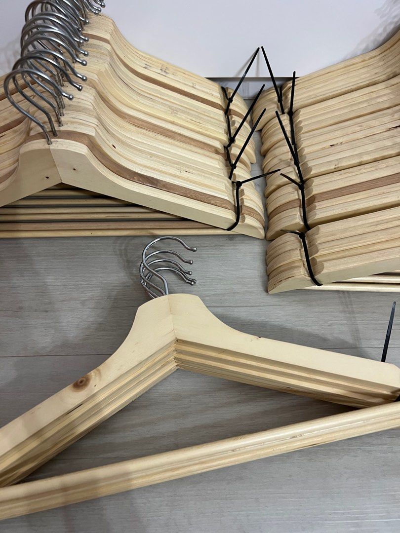 Ikea Wooden Hangers, Furniture & Home Living, Home Improvement