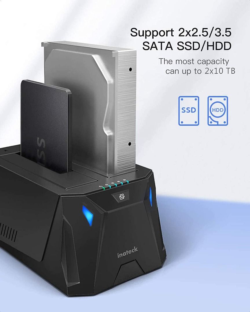 Inateck Hard Drive Docking Station FD2005C, Computers & Tech, Parts