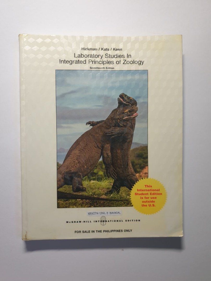 Integrated Principles of Zoology and Laboratory Manual 17th Edition (Bundle), Hobbies &amp; Toys ...