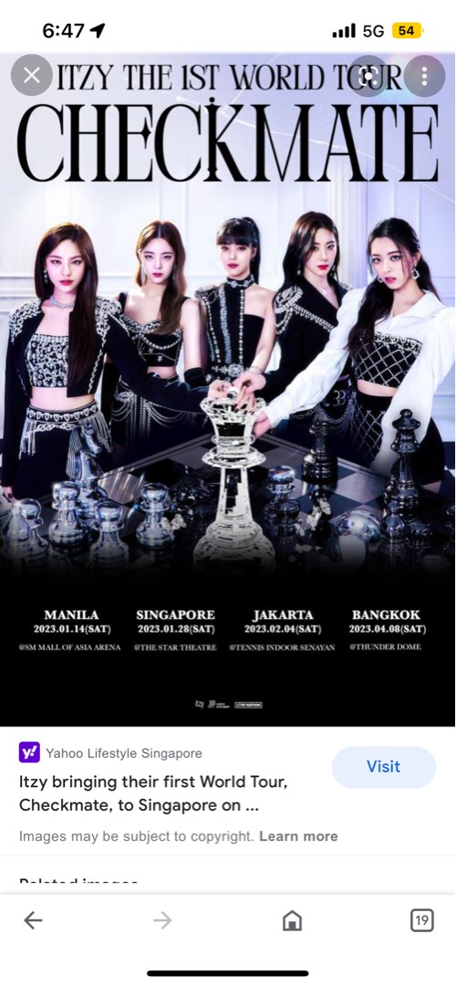 Itzy world tour tickets, Tickets & Vouchers, Event Tickets on Carousell