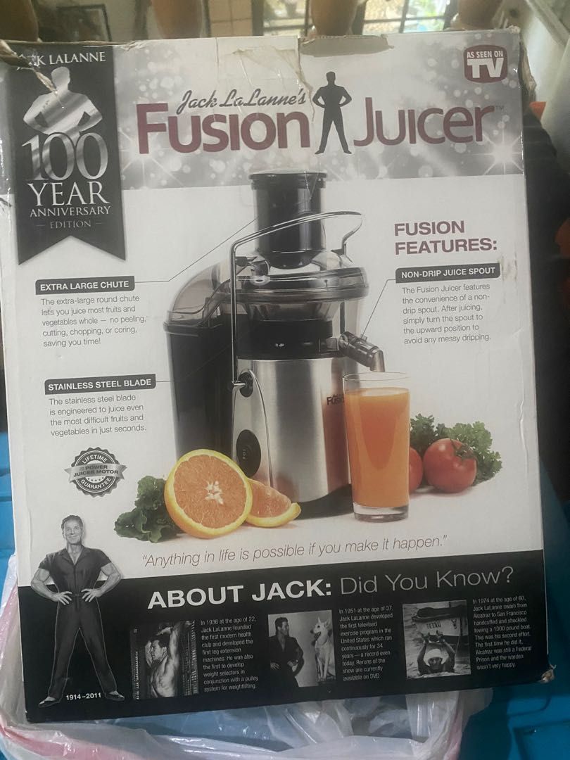 Jack Lalanne Fusion Juicer 110V, TV & Home Appliances, Kitchen