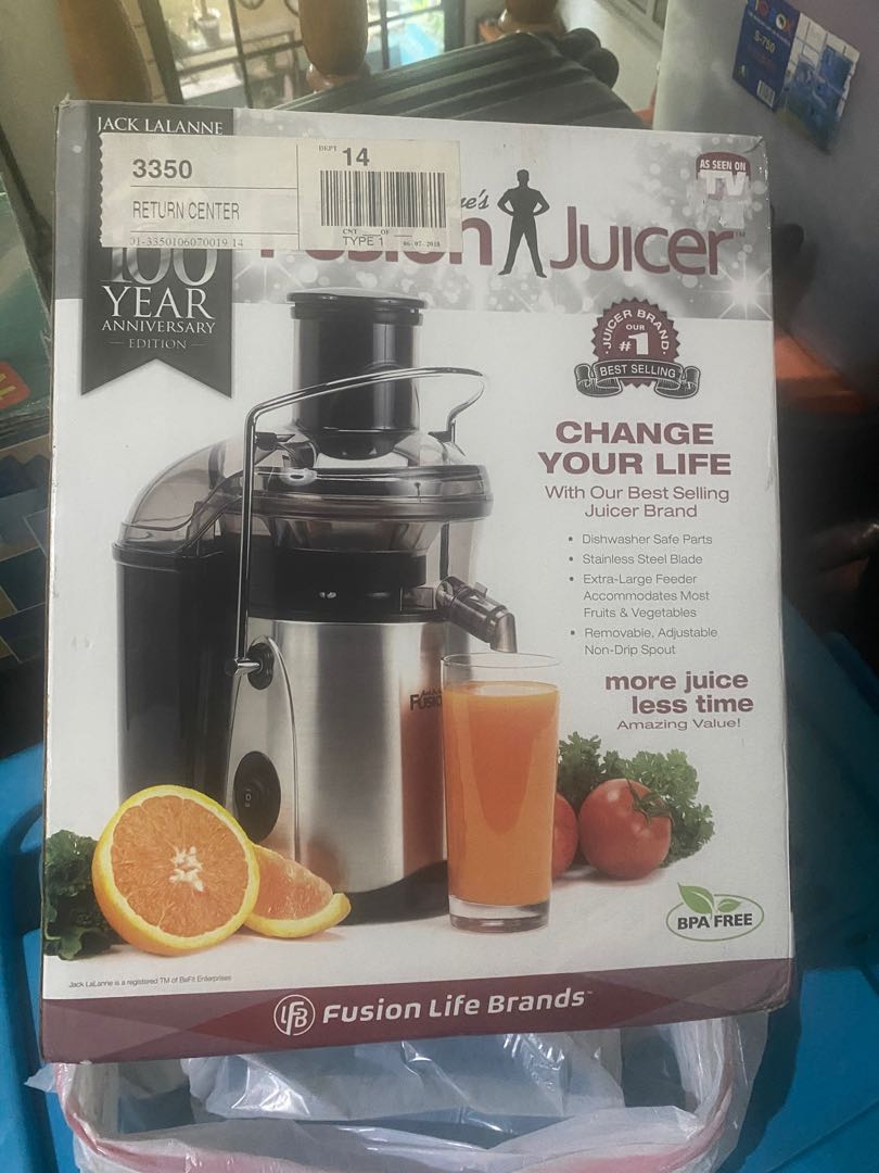Jack Lalanne Fusion Juicer 110V, TV & Home Appliances, Kitchen