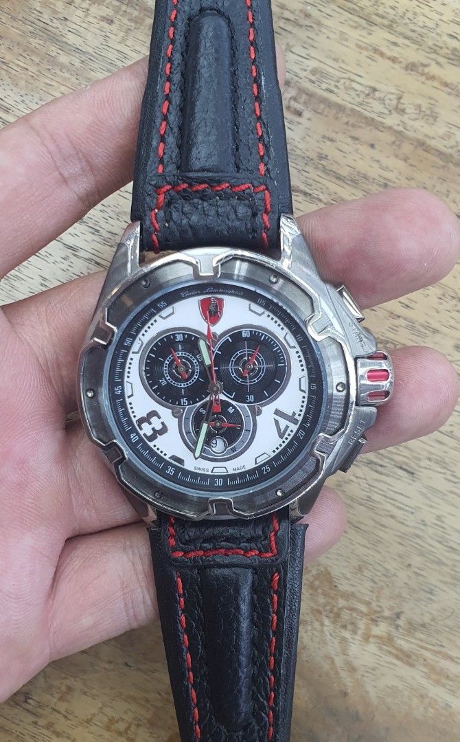 Jam Tangan Lamborghini Crono Fesyen Pria Jam Tangan Di Carousell