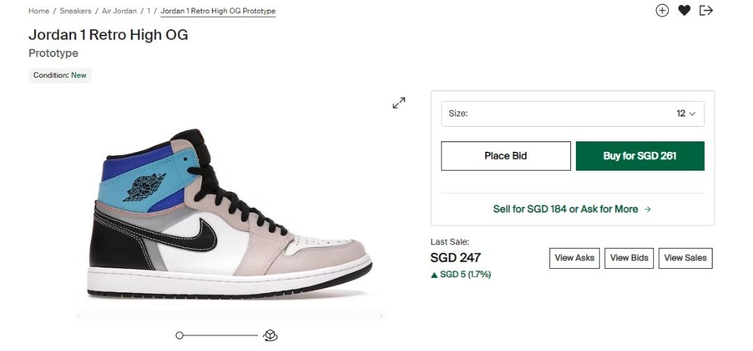 Jordan 1 Retro High OG Prototype, Men's Fashion, Footwear, Sneakers on  Carousell