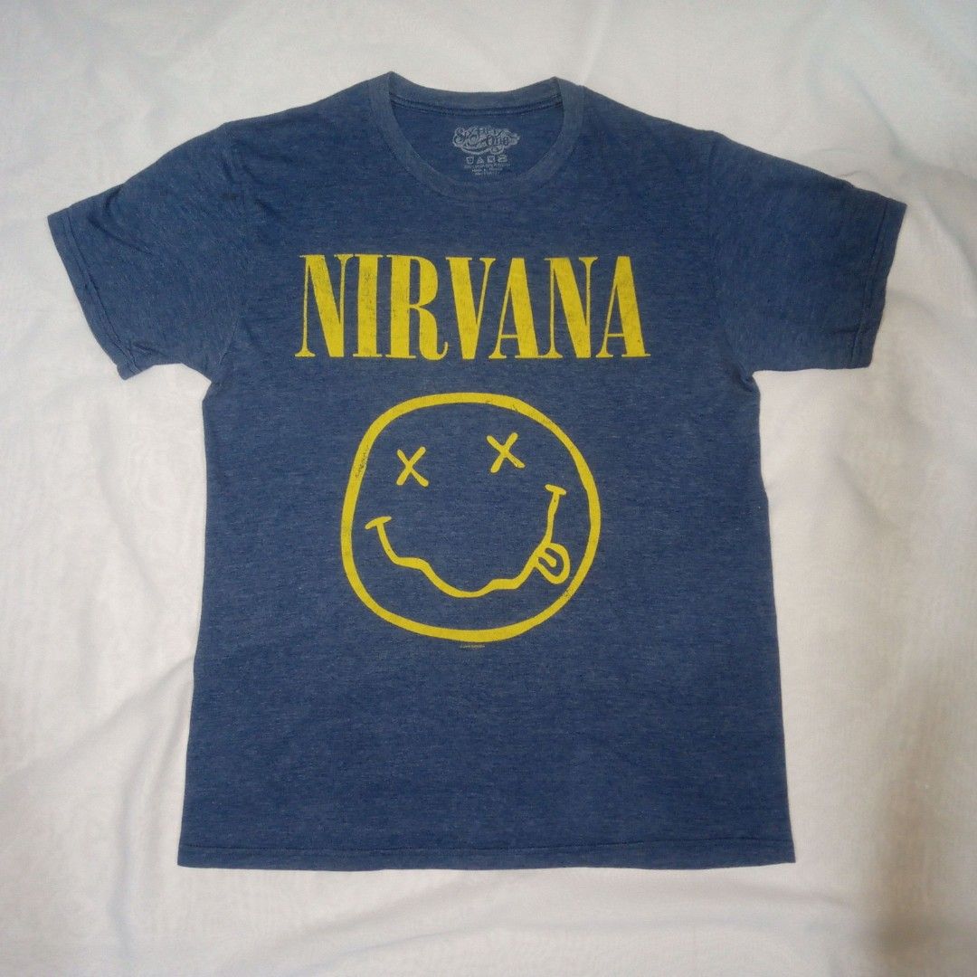 SIX FIFTY ONE NIRVANA Nirvana Band T-Shirt (Men's XXL equivalent) cotton blue type Vintage Second Hand