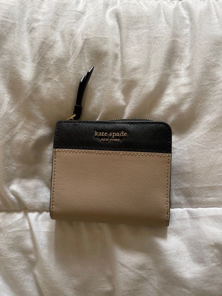 KATE SPADE Baby Pink/Black Wallet, Women's Fashion, Bags & Wallets, Wallets  & Card holders on Carousell