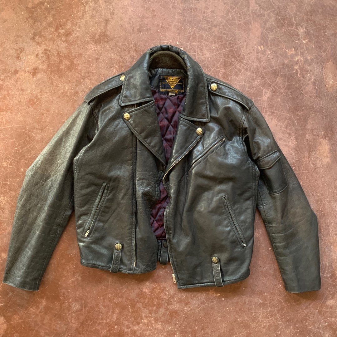 Komine Leather Biker Jacket, Men's Fashion, Coats, Jackets and