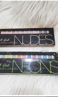 LA GIRL EYESHADOW NUDES & NEONS