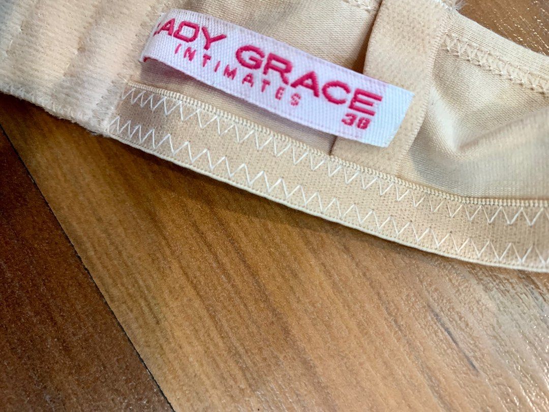 Lady Grace Intimates with Underwire Push Up Flesh Nude Colored Bra size