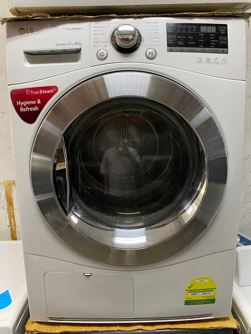 LG 8KG Sensor Dry Condenser Dryer, TV & Home Appliances, Washing