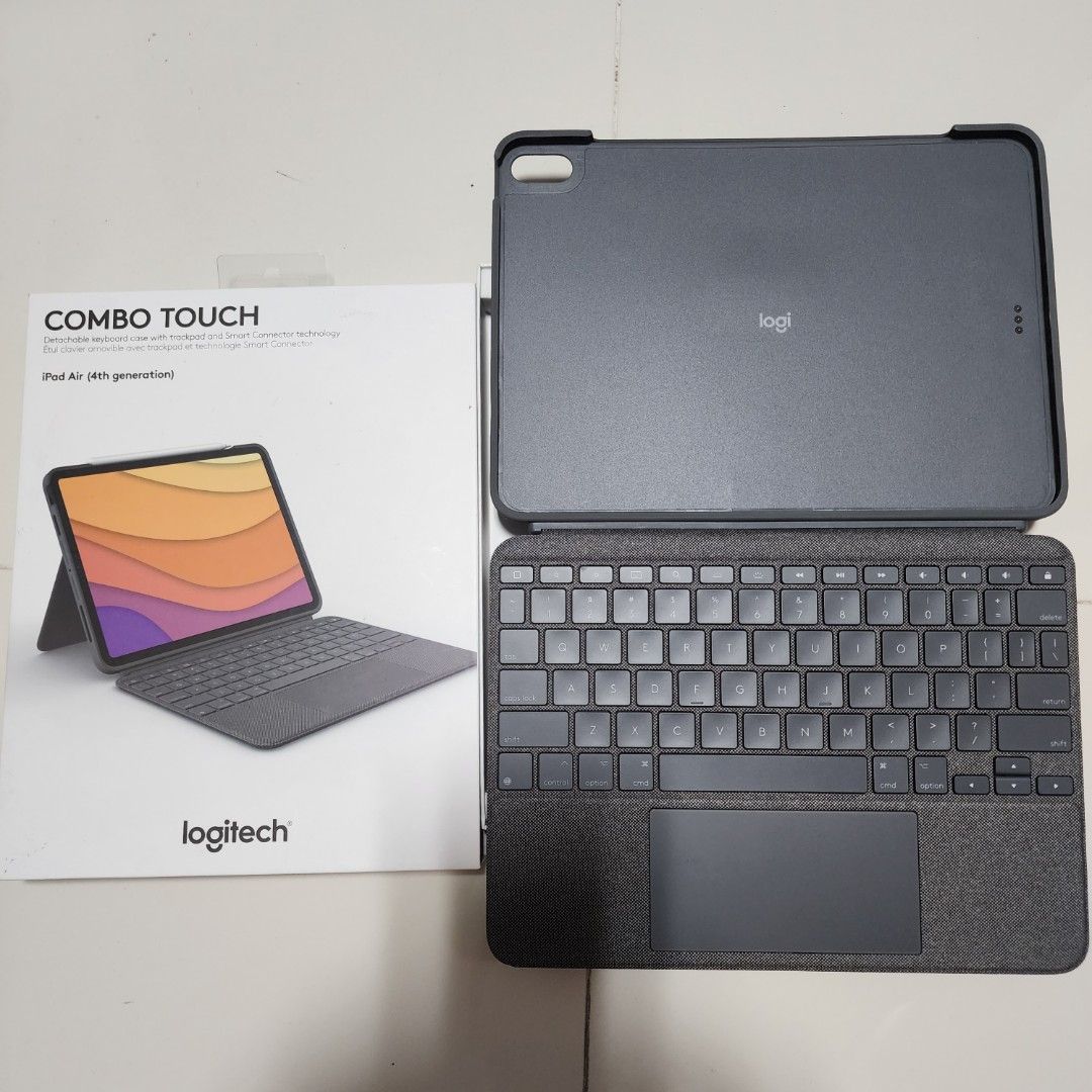 Logitech Combo Touch ipad air 4, Mobile Phones & Gadgets, Mobile ...