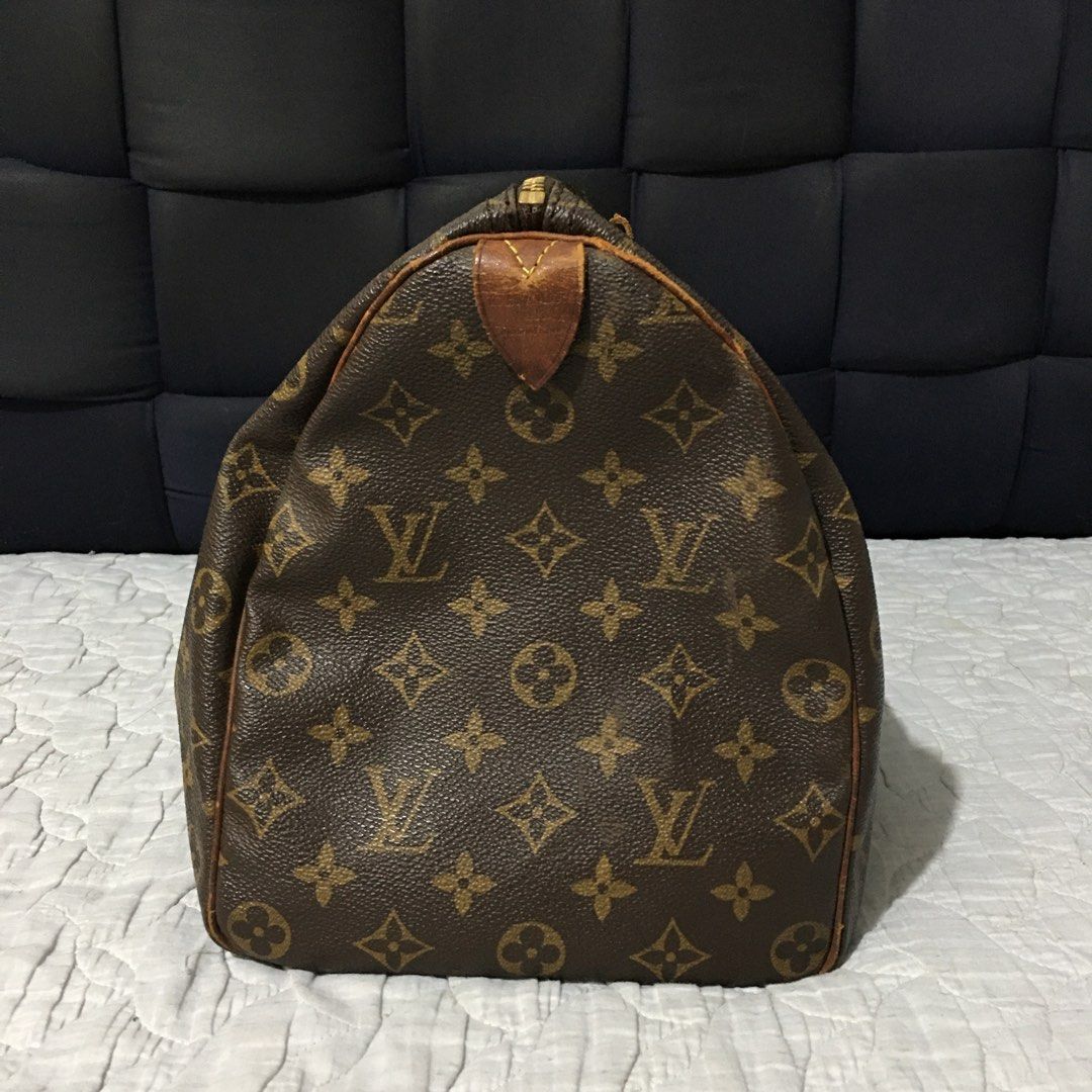 Authentic Louis Vuitton Monogram Speedy 30 Hand Bag Purse SP0955