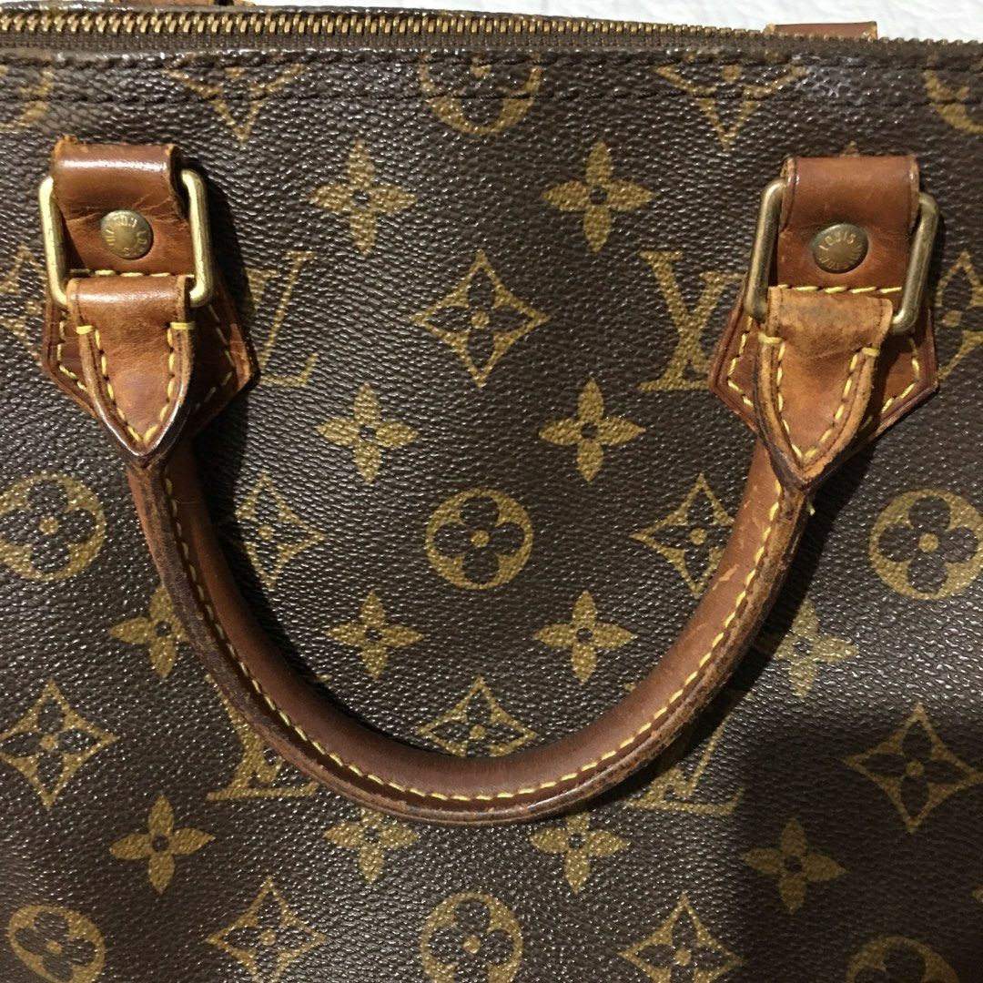 Authentic Louis Vuitton Monogram Speedy 30 Hand Bag Purse SP0955