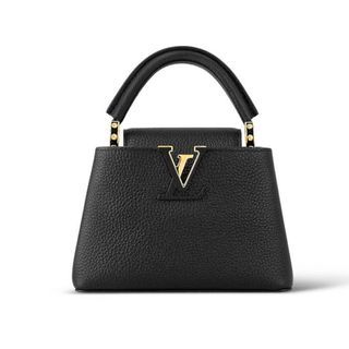 Louis Vuitton LV Women Capucines Mini Handbag Red Taurillon Ostrich Leather  - LULUX