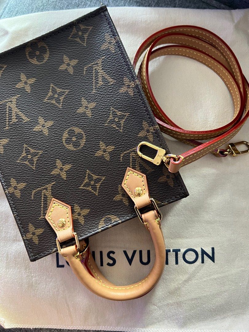 LV Petit Sac Plat, Luxury, Bags & Wallets on Carousell