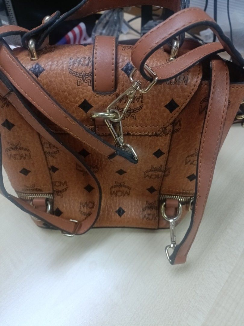 Mcm backpack 2 shop in 1