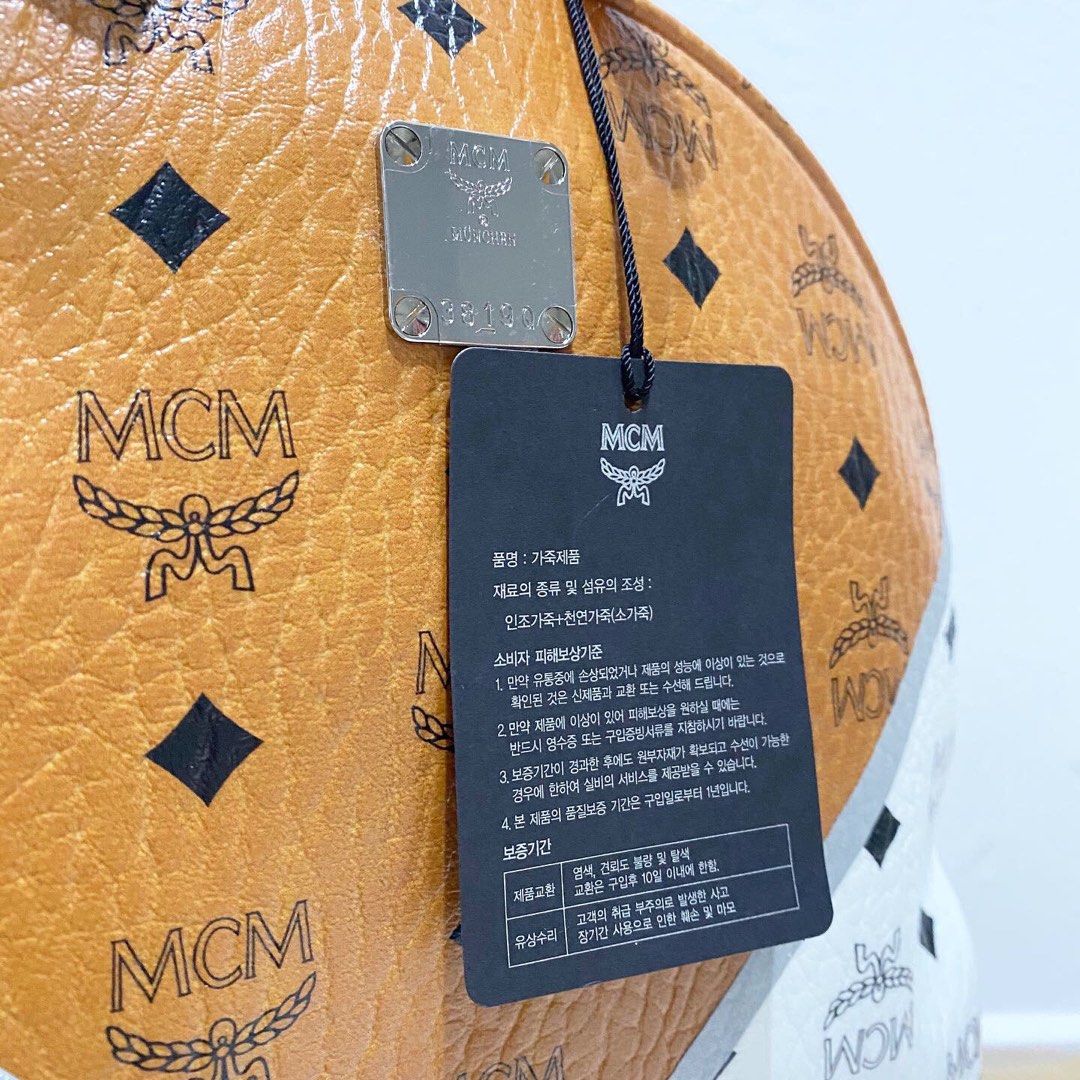 Mcm shop chevron backpack