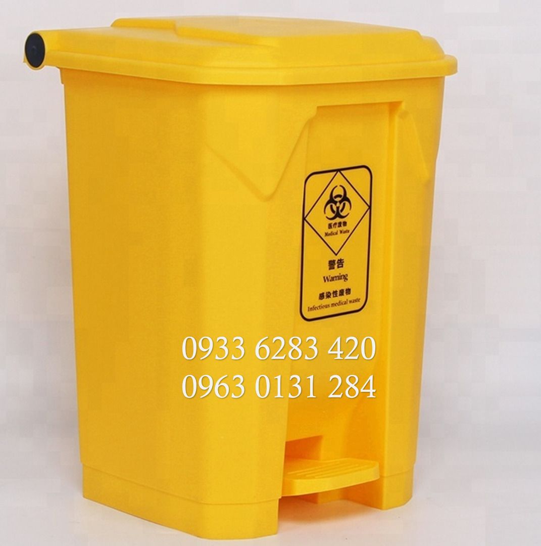Medical waste Trash Bin Hazardous Trash Bin, Looking For on Carousell