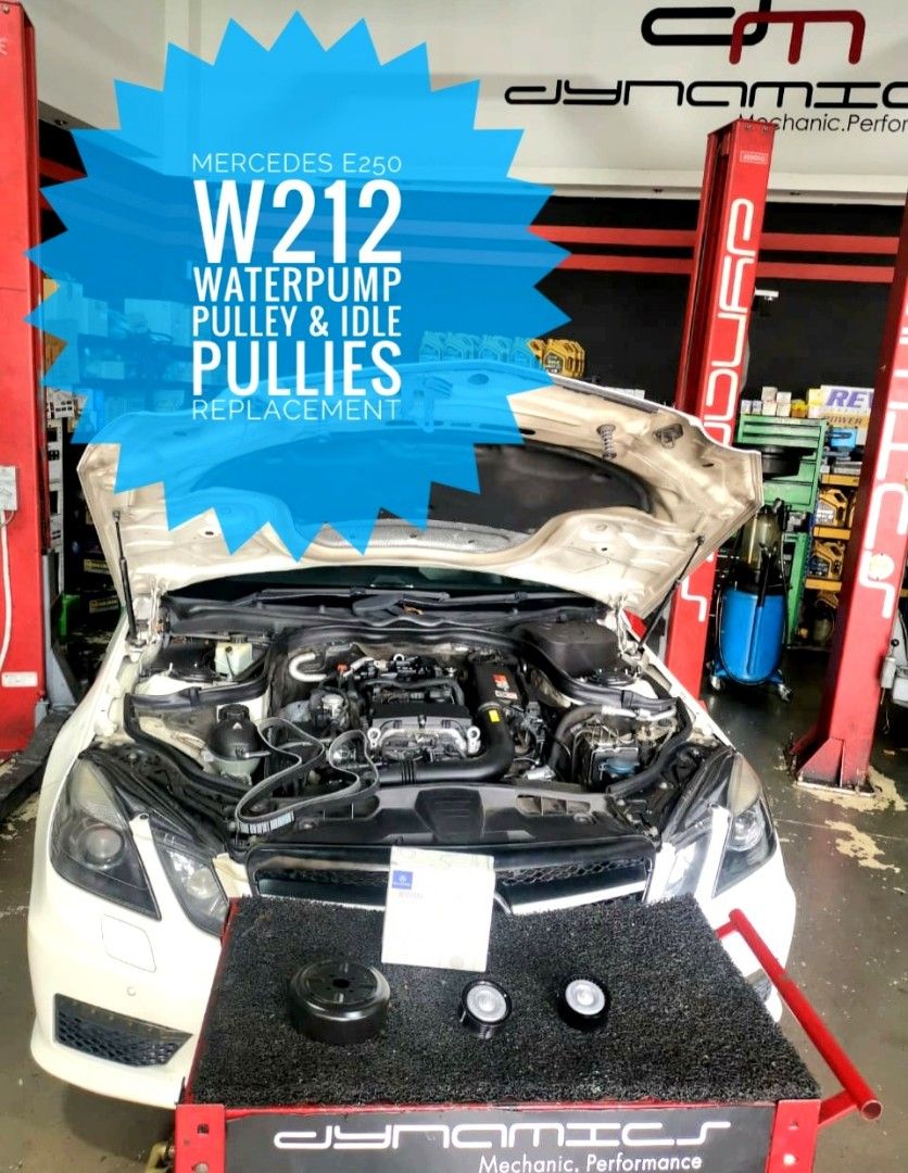 W212 water hot sale pump replacement