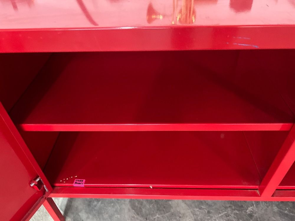 Metal TV Red Colour / TV Logam Warna Merah, Furniture