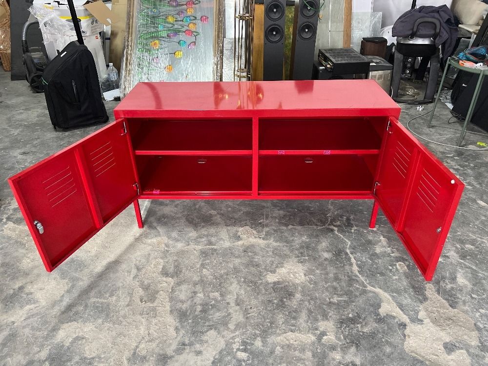 Metal TV Red Colour / TV Logam Warna Merah, Furniture
