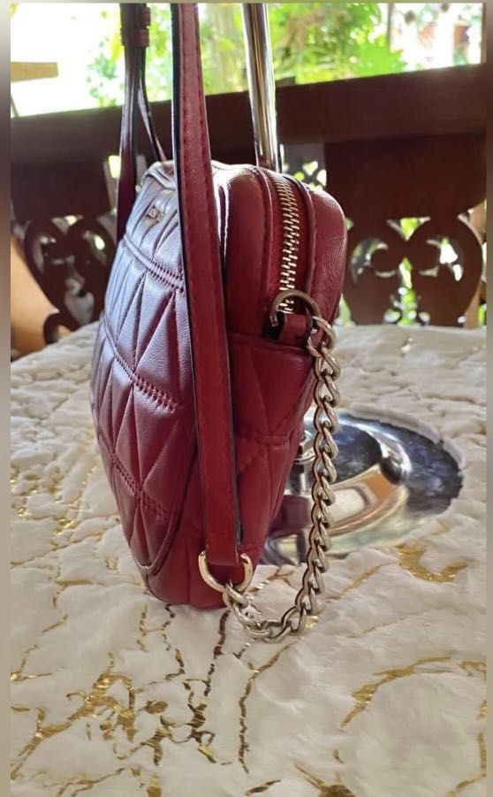 MICHAEL Michael Kors Ginny Quilted Leather Cross Body Camera Bag, Black