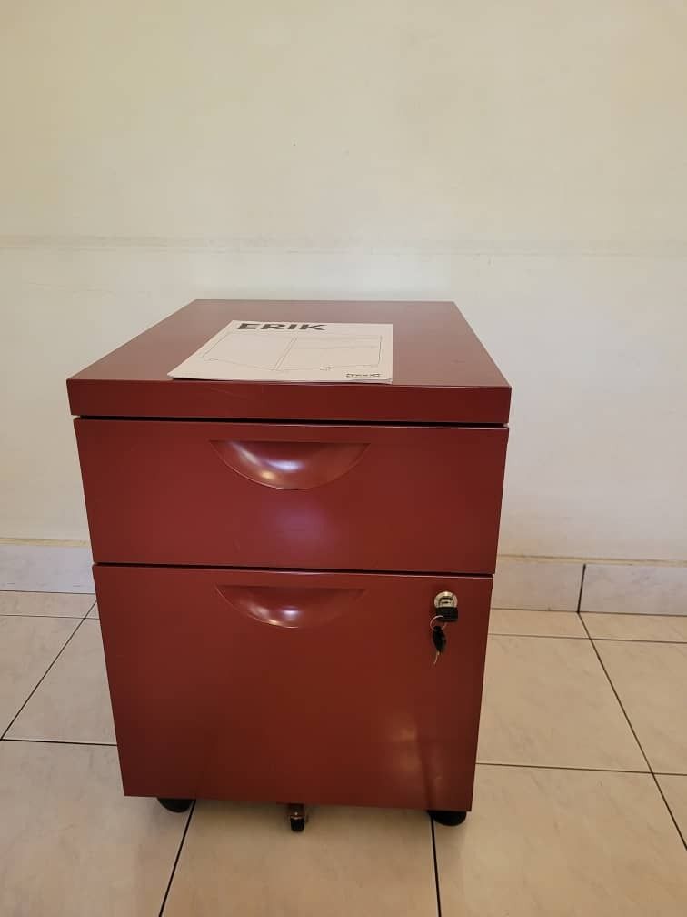 Moving house sale Ikea Erik 2 drawer filing cabinet with wheels castors