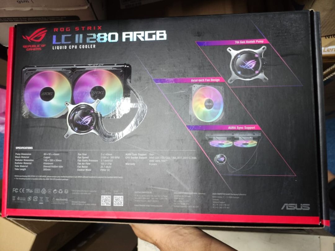 NEW] Asus ROG Strix LC II 280 ARGB AIO, Computers & Tech, Parts