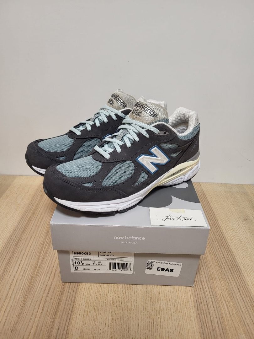 New Balance 990v3 Kith Steel Blue 990 992 993, 男裝, 鞋, 波鞋
