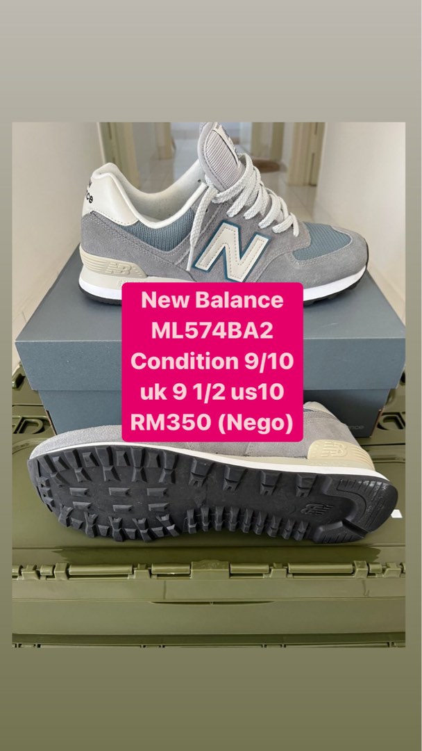 New Balance ML574BA2 Men s Fashion Footwear Sneakers on Carousell