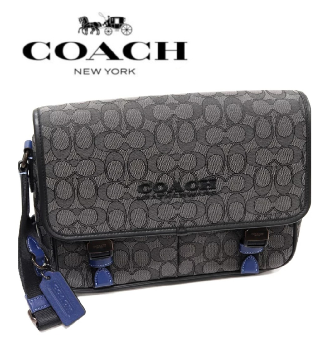 Coach messenger crossbody in signature jacquard hot sale