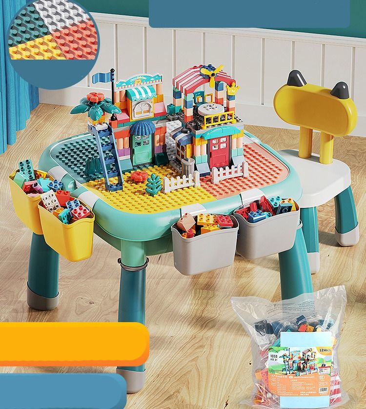 Children's lego table and chairs new arrivals