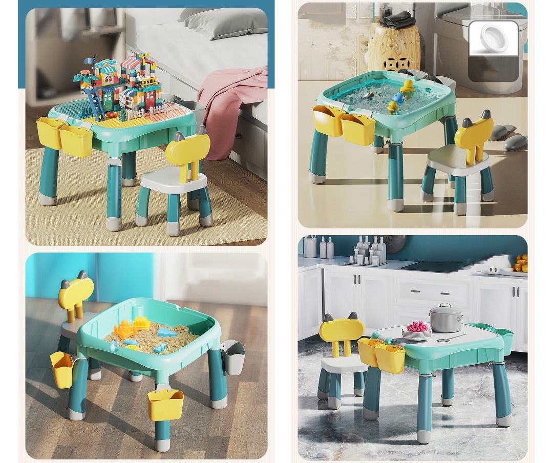 NEW LEGO TABLE study dinning chair Lego building block tableChair