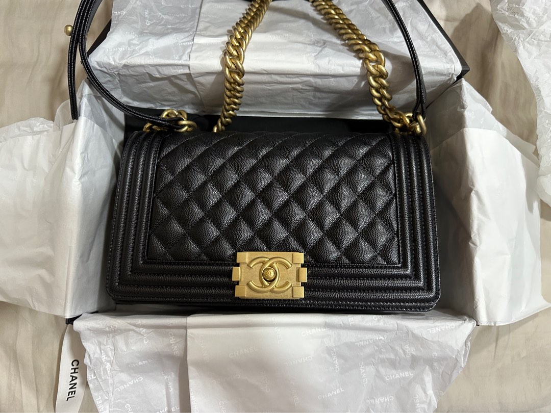 Chanel Boy medium , Luxury, Bags & Wallets on Carousell