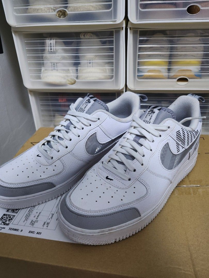 Buy Nike Air Force 1 '07 Lv8 2 Mens Sneakers BQ4421-100, White/Wolf  Grey-Black, Size US 14 at