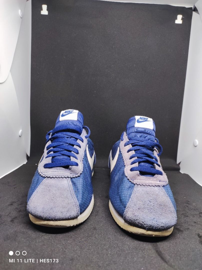 nike cortez biru