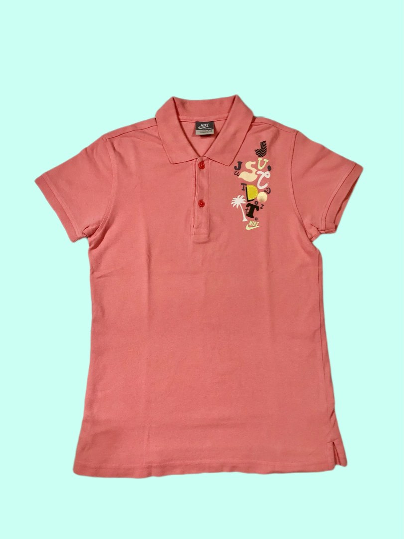 mens pink nike polo shirt