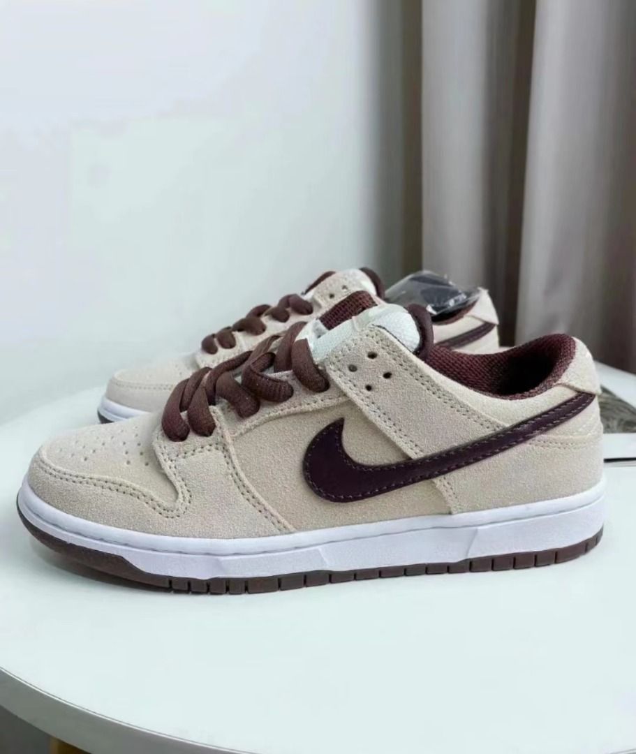 Nike SB Dunk Low Pro“Desert Sand/Mahogany”深棕男女同款, 男裝, 鞋