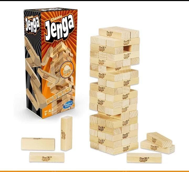 Original Jenga Classic Wooden Hasbro Gaming Not Ikea Domino Elc Hape Melissa Doug Block Kayu Hobbies Toys Toys Games On Carousell