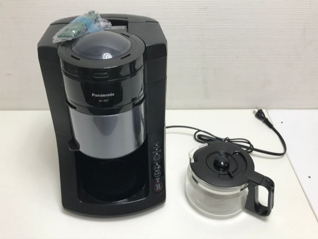 未使用*新貨Panasonic松下全自動咖啡機NC-A57-K黑開水, 家庭電器, 廚房 