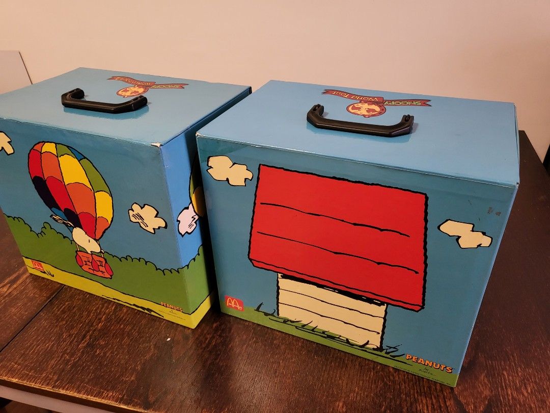 Peanuts Snoopy x McDonald's World Tour 1 & 2 figure box sets