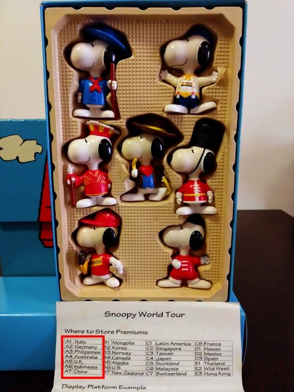 Peanuts Snoopy x McDonald's World Tour 1 & 2 figure box sets