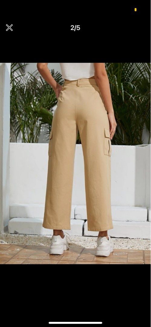 Brown cargo pants, Women's Fashion, Bottoms, Jeans & Leggings on Carousell