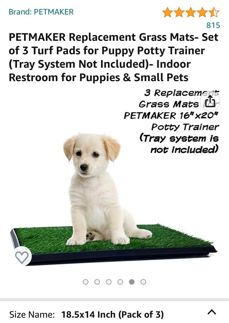 Petmaker replacement grass mats set of 3 Pet Supplies Homes