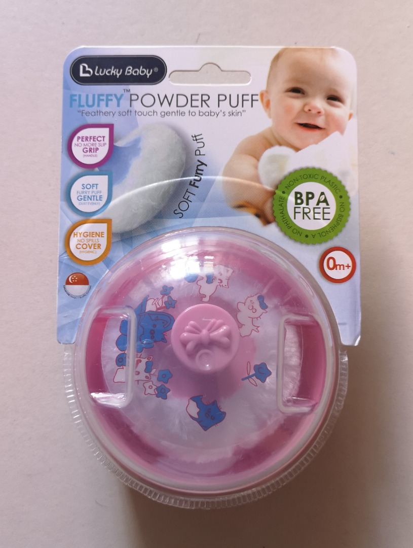 Powder Puff With Case, Babies & Kids, Bathing & Changing, Baby
